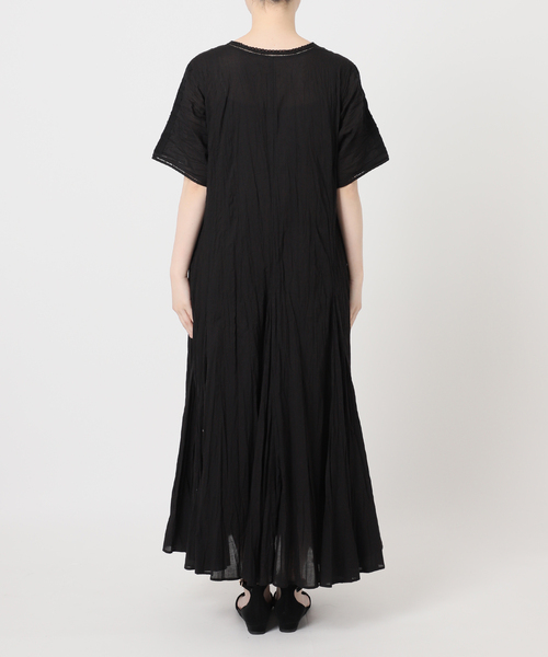 JOURNAL STANDARD relume（ジャーナルスタンダード　レリューム）の「コットンボイルクリンクルマーメイドワンピース（ワンピース・レディース・ライトブルー/ブラック/ブラウン・FREE）」の4枚目の写真