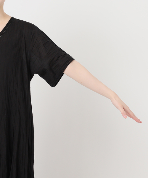 JOURNAL STANDARD relume（ジャーナルスタンダード　レリューム）の「コットンボイルクリンクルマーメイドワンピース（ワンピース・レディース・ライトブルー/ブラック/ブラウン・FREE）」の6枚目の写真