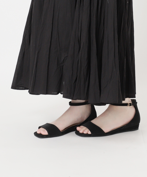 JOURNAL STANDARD relume（ジャーナルスタンダード　レリューム）の「コットンボイルクリンクルマーメイドワンピース（ワンピース・レディース・ライトブルー/ブラック/ブラウン・FREE）」の8枚目の写真