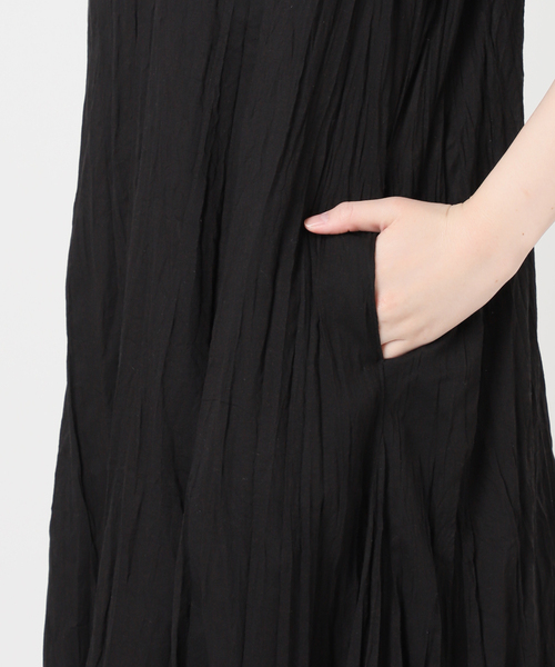 JOURNAL STANDARD relume（ジャーナルスタンダード　レリューム）の「コットンボイルクリンクルマーメイドワンピース（ワンピース・レディース・ライトブルー/ブラック/ブラウン・FREE）」の9枚目の写真