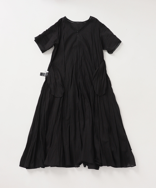 JOURNAL STANDARD relume（ジャーナルスタンダード　レリューム）の「コットンボイルクリンクルマーメイドワンピース（ワンピース・レディース・ライトブルー/ブラック/ブラウン・FREE）」の10枚目の写真