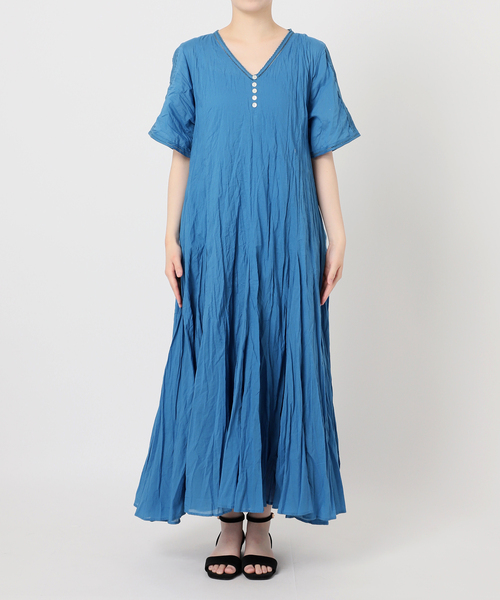 JOURNAL STANDARD relume（ジャーナルスタンダード　レリューム）の「コットンボイルクリンクルマーメイドワンピース（ワンピース・レディース・ライトブルー/ブラック/ブラウン・FREE）」の19枚目の写真