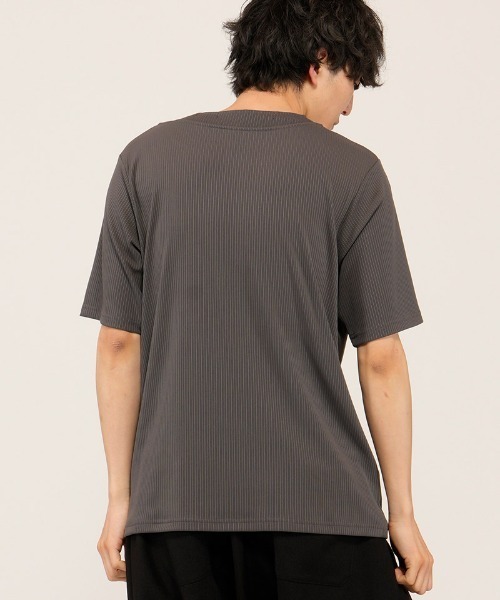 NO ID.(ノーアイディ)の「mt10455- レイヤードネックPO Tシャツ(858006-466T)(Tシャツ/カットソー・メンズ・ブラック/ホワイト/グレー・1/2)」の14枚目の写真