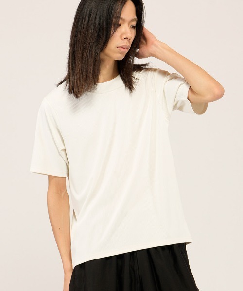 NO ID.(ノーアイディ)の「mt10455- レイヤードネックPO Tシャツ(858006-466T)(Tシャツ/カットソー・メンズ・ブラック/ホワイト/グレー・1/2)」の17枚目の写真