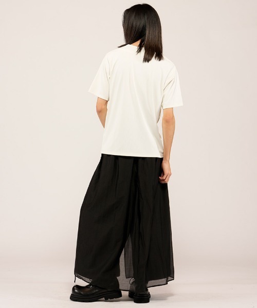 NO ID.(ノーアイディ)の「mt10455- レイヤードネックPO Tシャツ(858006-466T)(Tシャツ/カットソー・メンズ・ブラック/ホワイト/グレー・1/2)」の20枚目の写真