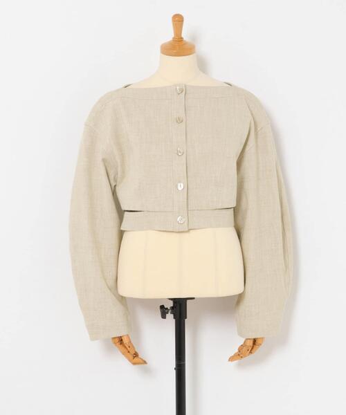 URBAN RESEARCH(アーバンリサーチ)の「new basic SLAB NEP BELT JACKET(その他アウター・レディース・ベージュ/グレー・38/40)」の3枚目の写真