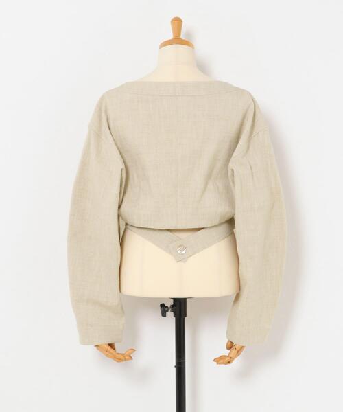 URBAN RESEARCH(アーバンリサーチ)の「new basic SLAB NEP BELT JACKET(その他アウター・レディース・ベージュ/グレー・38/40)」の5枚目の写真