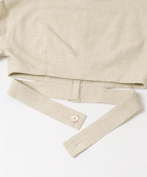 URBAN RESEARCH(アーバンリサーチ)の「new basic SLAB NEP BELT JACKET(その他アウター・レディース・ベージュ/グレー・38/40)」の6枚目の写真