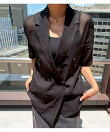 シアーダブルブレステッドSSジャケット / Sheer Double Breasted SS Jacket