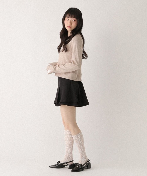 Heather(ヘザー)の「配色ドッキングカットソー 664027(Tシャツ/カットソー・レディース・ベージュ/ブラック/グレー・FREE)」の18枚目の写真