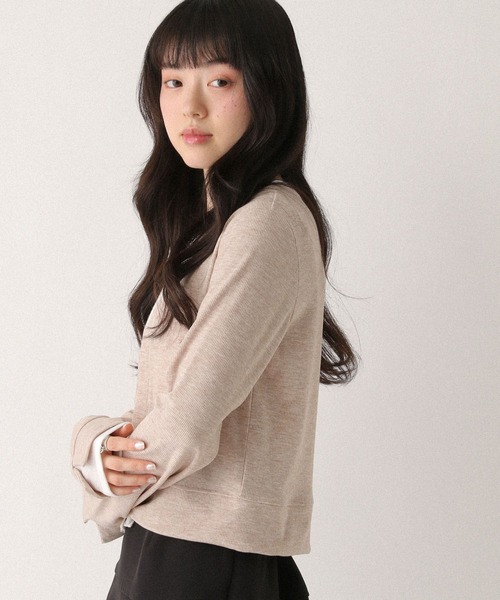 Heather(ヘザー)の「配色ドッキングカットソー 664027(Tシャツ/カットソー・レディース・ベージュ/ブラック/グレー・FREE)」の20枚目の写真