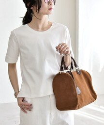 quaranciel | quaranciel:〈接触冷感/汗染み防止加工/洗濯機可能〉ベーシック コンパクト TEE(Tシャツ/カットソー)