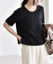 quaranciel:〈接触冷感/汗染み防止加工/洗濯機可能〉ベーシック コンパクト TEE