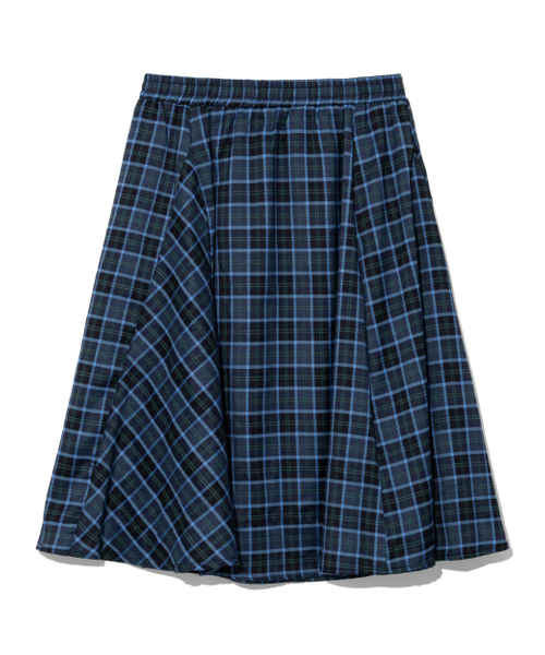 MOAA(モア)の「Checkered Flared Skirt (BLUE)(スカート・レディース・その他・MEDIUM/SMALL)」の4枚目の写真