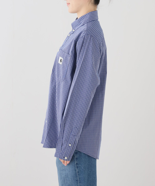Carhartt WIP（カーハートダブリューアイピー）の「【CARHARTT WIP 】 W' L/S GROFF SHIRT（シャツ/ブラウス・レディース・ブルー系その他・SMALL/X-SMALL）」の2枚目の写真