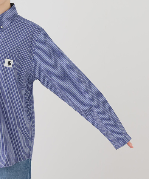 Carhartt WIP（カーハートダブリューアイピー）の「【CARHARTT WIP 】 W' L/S GROFF SHIRT（シャツ/ブラウス・レディース・ブルー系その他・SMALL/X-SMALL）」の4枚目の写真