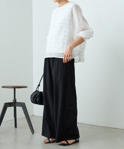 LIVETART(リヴェタート)の「《4/2(木)18:00予約開始》シアーボーダーシャツTee(シャツ/ブラウス・レディース・ホワイト/ライトグレー/ブラック/レッド・FREE)」の13枚目の写真