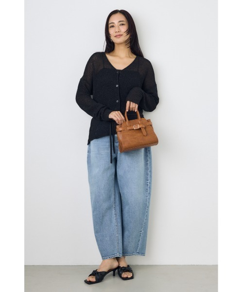 AZUL by moussy(アズールバイマウジー)の「メタルパーツベルトミニバッグ(ショルダーバッグ・レディース・キャメル/ブラック・FREE)」の16枚目の写真