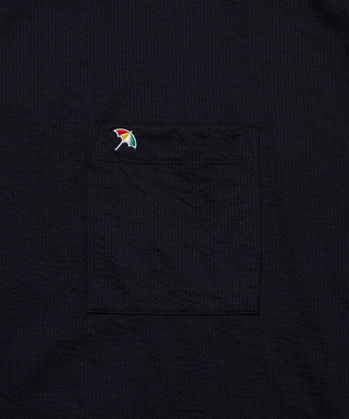 Arnold Palmer(アーノルドパーマー)の「カットサッカー スピンドル Tシャツ(Tシャツ/カットソー・メンズ・アイボリー/ネイビー/ダークベージュ・L/M/LL)」の12枚目の写真