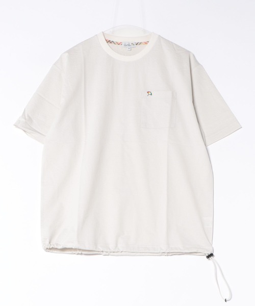 Arnold Palmer(アーノルドパーマー)の「カットサッカー スピンドル Tシャツ(Tシャツ/カットソー・メンズ・アイボリー/ネイビー/ダークベージュ・L/M/LL)」の15枚目の写真