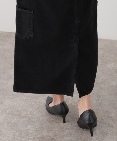 Carhartt WIP(カーハートダブリューアイピー)の「【CARHARTT WIP 】 W' SINGLE KNEE SKIRT(デニムスカート・レディース・ブラック・X-SMALL/SMALL)」の7枚目の写真