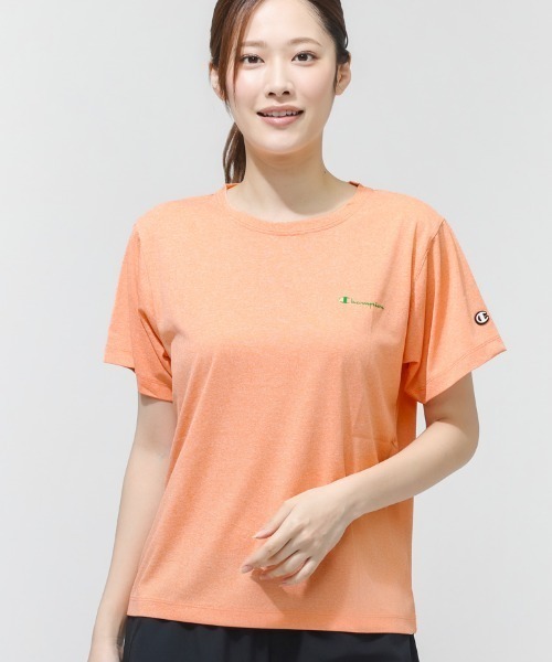 Champion(チャンピオン)の「チャンピオン SHORT SLEEVE T-SHIRT(Tシャツ/カットソー・レディース・ブラック/ブルー/オレンジ/ネイビー・M/L)」の1枚目の写真