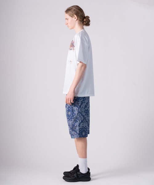 rehacer（レアセル）の「rehacer TEE : Botanical Pocket TEE / ボタニカル ポケット T-shirt（Tシャツ/カットソー・メンズ・ホワイト/ブラック・SMALL/MEDIUM/LARGE/X-LARGE）」の10枚目の写真
