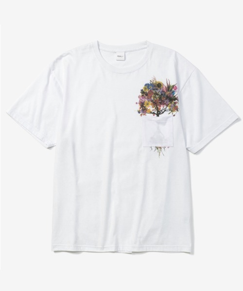 rehacer（レアセル）の「rehacer TEE : Botanical Pocket TEE / ボタニカル ポケット T-shirt（Tシャツ/カットソー・メンズ・ホワイト/ブラック・SMALL/MEDIUM/LARGE/X-LARGE）」の12枚目の写真