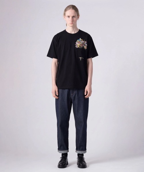 rehacer（レアセル）の「rehacer TEE : Botanical Pocket TEE / ボタニカル ポケット T-shirt（Tシャツ/カットソー・メンズ・ホワイト/ブラック・SMALL/MEDIUM/LARGE/X-LARGE）」の14枚目の写真