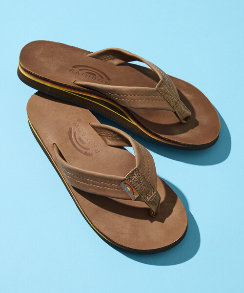 FREAK'S STORE(フリークスストア)の「Rainbow Sandal/レインボーサンダル FREAK'S STORE for BEACH & FES 別注 DOUBLE LAYER SANDALS/ダブルレイヤー トングサンダル(サンダル・レディース・ベージュ・SMALL/MEDIUM)」の5枚目の写真