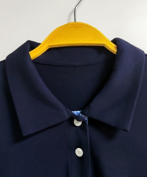 ONEP STAR（ワンピスター）の「刺繍ロゴ配色リブポロシャツ（ポロシャツ・レディース・ネイビー・X-LARGE/LARGE/MEDIUM）」の11枚目の写真