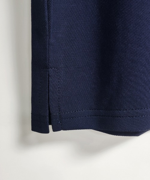 ONEP STAR（ワンピスター）の「刺繍ロゴ配色リブポロシャツ（ポロシャツ・レディース・ネイビー・X-LARGE/LARGE/MEDIUM）」の5枚目の写真