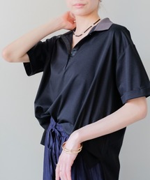 Contrast Polo Top(配色ポロトップス)