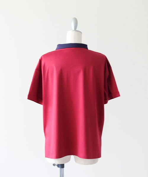 DOLLUPOOPS(ドールアップウップス)の「Contrast Polo Top(配色ポロトップス)(ポロシャツ・レディース・イエロー/ミント/レッド/ブラック・FREE)」の8枚目の写真