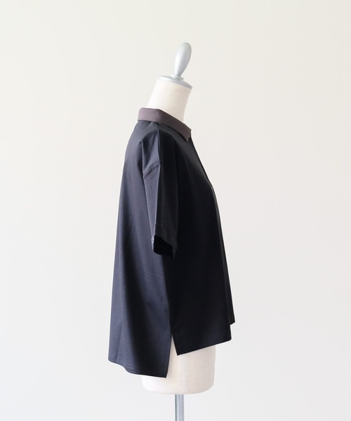 DOLLUPOOPS(ドールアップウップス)の「Contrast Polo Top(配色ポロトップス)(ポロシャツ・レディース・イエロー/ミント/レッド/ブラック・FREE)」の11枚目の写真