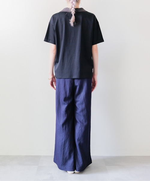 DOLLUPOOPS(ドールアップウップス)の「Contrast Polo Top(配色ポロトップス)(ポロシャツ・レディース・イエロー/ミント/レッド/ブラック・FREE)」の21枚目の写真
