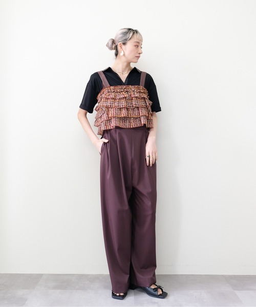 DOLLUPOOPS(ドールアップウップス)の「Contrast Polo Top(配色ポロトップス)(ポロシャツ・レディース・イエロー/ミント/レッド/ブラック・FREE)」の17枚目の写真
