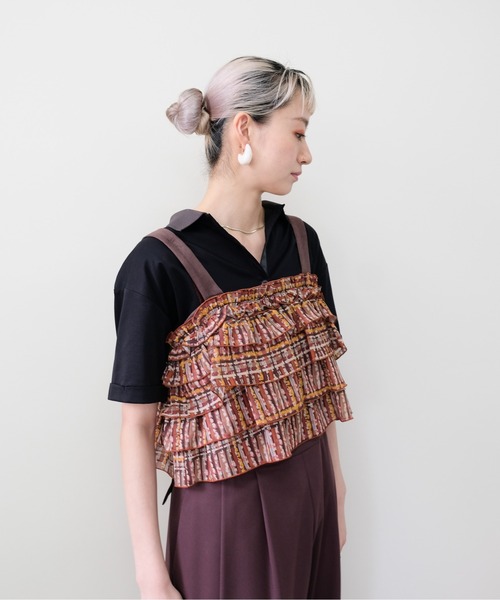 DOLLUPOOPS(ドールアップウップス)の「Contrast Polo Top(配色ポロトップス)(ポロシャツ・レディース・イエロー/ミント/レッド/ブラック・FREE)」の18枚目の写真