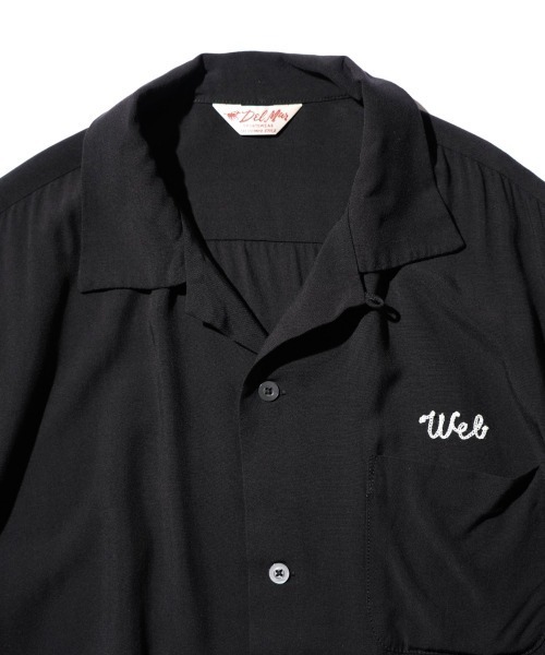 DEL MAR sportswear（デルマースポーツウェア）の「DEL MAR sportswear / デルマースポーツウエアー 60S BOWLING SHIRT EMBROIDERY ボウリングシャツ 刺繍（シャツ/ブラウス・メンズ・ブラック・SMALL/MEDIUM/LARGE）」の4枚目の写真