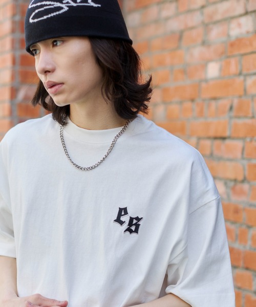 WEGO(ウィゴー)の「WEGO/【26年春夏新作】アクセ付キストレートライングラフィックT(Tシャツ/カットソー・メンズ・ブラック/ホワイト・LARGE/MEDIUM)」の12枚目の写真