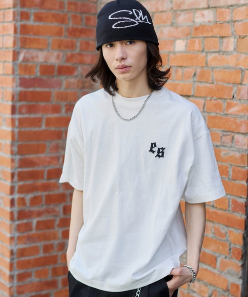 WEGO(ウィゴー)の「WEGO/【26年春夏新作】アクセ付キストレートライングラフィックT(Tシャツ/カットソー・メンズ・ブラック/ホワイト・LARGE/MEDIUM)」の15枚目の写真