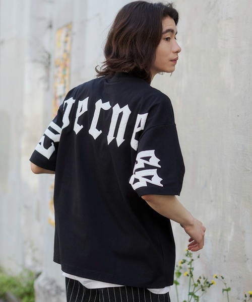 WEGO(ウィゴー)の「WEGO/【26年春夏新作】アクセ付キストレートライングラフィックT(Tシャツ/カットソー・メンズ・ブラック/ホワイト・LARGE/MEDIUM)」の20枚目の写真