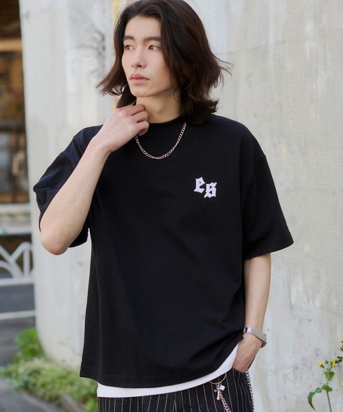WEGO(ウィゴー)の「WEGO/【26年春夏新作】アクセ付キストレートライングラフィックT(Tシャツ/カットソー・メンズ・ブラック/ホワイト・LARGE/MEDIUM)」の18枚目の写真
