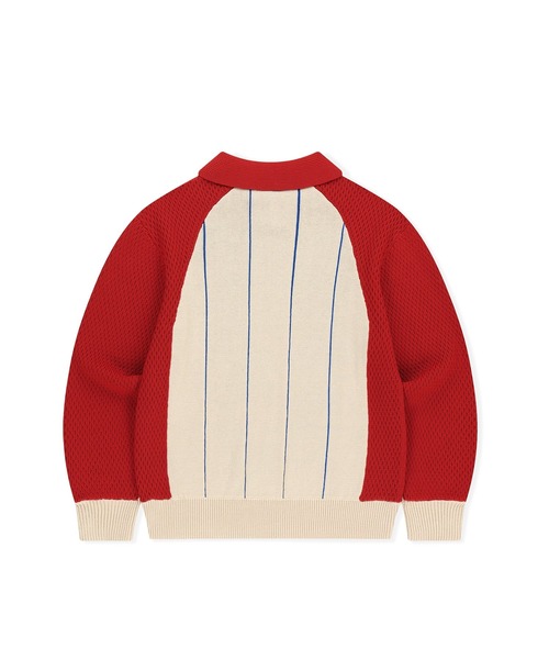 SUNLOVE（サンラブ）の「Script Knit Jersey（ニット/セーター・レディース・ネイビー/アイボリー・S/M/L）」の3枚目の写真