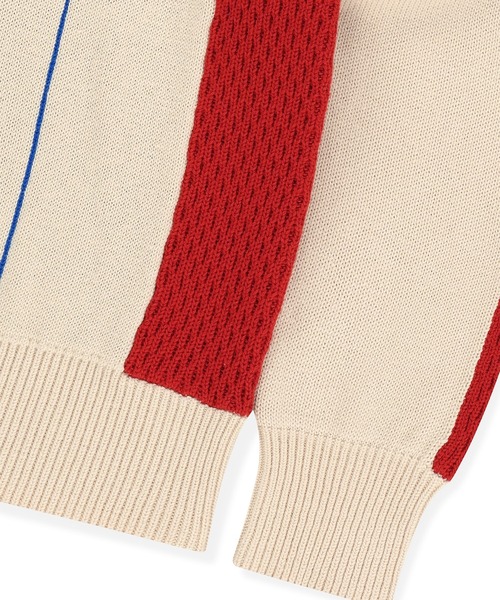 SUNLOVE（サンラブ）の「Script Knit Jersey（ニット/セーター・レディース・ネイビー/アイボリー・S/M/L）」の6枚目の写真