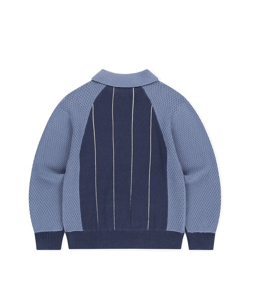 SUNLOVE（サンラブ）の「Script Knit Jersey（ニット/セーター・レディース・ネイビー/アイボリー・S/M/L）」の8枚目の写真
