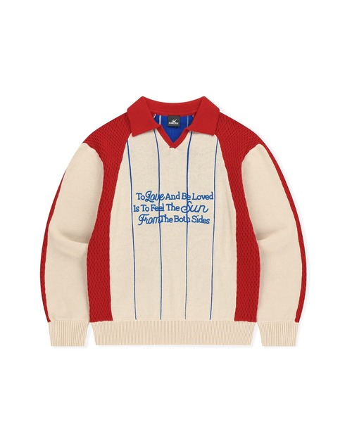 SUNLOVE（サンラブ）の「Script Knit Jersey（ニット/セーター・レディース・ネイビー/アイボリー・S/M/L）」の15枚目の写真