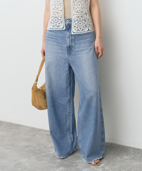 Spick & Span(スピックアンドスパン)の「upper hights/アッパーハイツ 別注THE LIAM*(デニムパンツ・レディース・エメラルドブルー/ホワイト系その他・24/23/25)」の5枚目の写真
