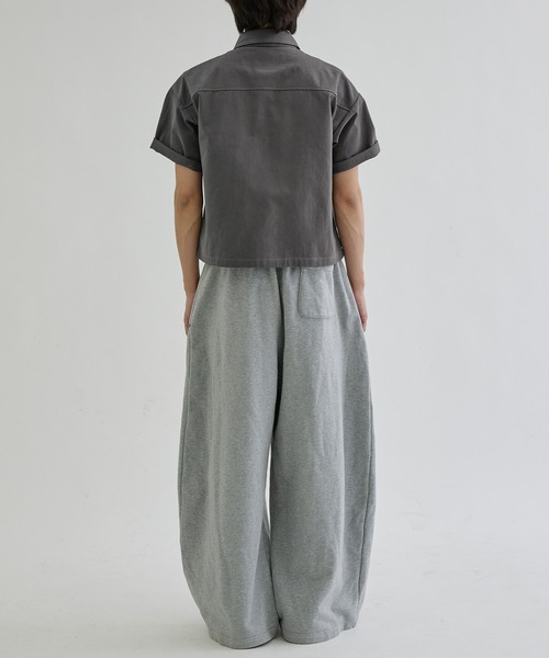 EPNK(イーピーエヌケー)の「Double button short sleeve shirts / ダブルボタンショートスリーブシャツ(シャツ/ブラウス・メンズ・ブラック/チャコールグレー・SMALL/MEDIUM/LARGE)」の20枚目の写真