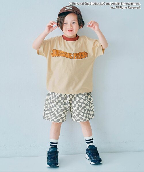 p.premier(ピードットプルミエ)の「ジュラシックパーク バリエーショングラフィックTシャツ(Tシャツ/カットソー・キッズ・ブラック/ブルー/オフホワイト/ベージュ/チャコール・80/90/100/110/120/130/140)」の8枚目の写真